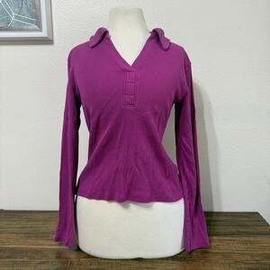 Sonoma Purple Long Sleeve Collared Shirt Size M